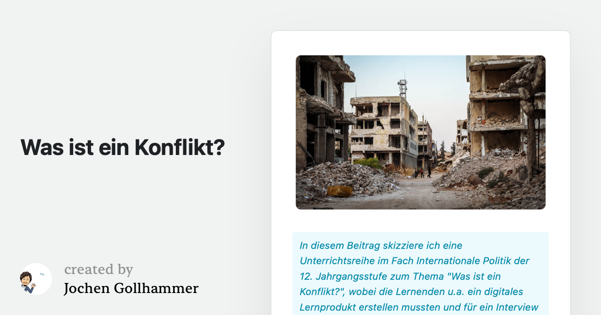 Was ist ein Konflikt?