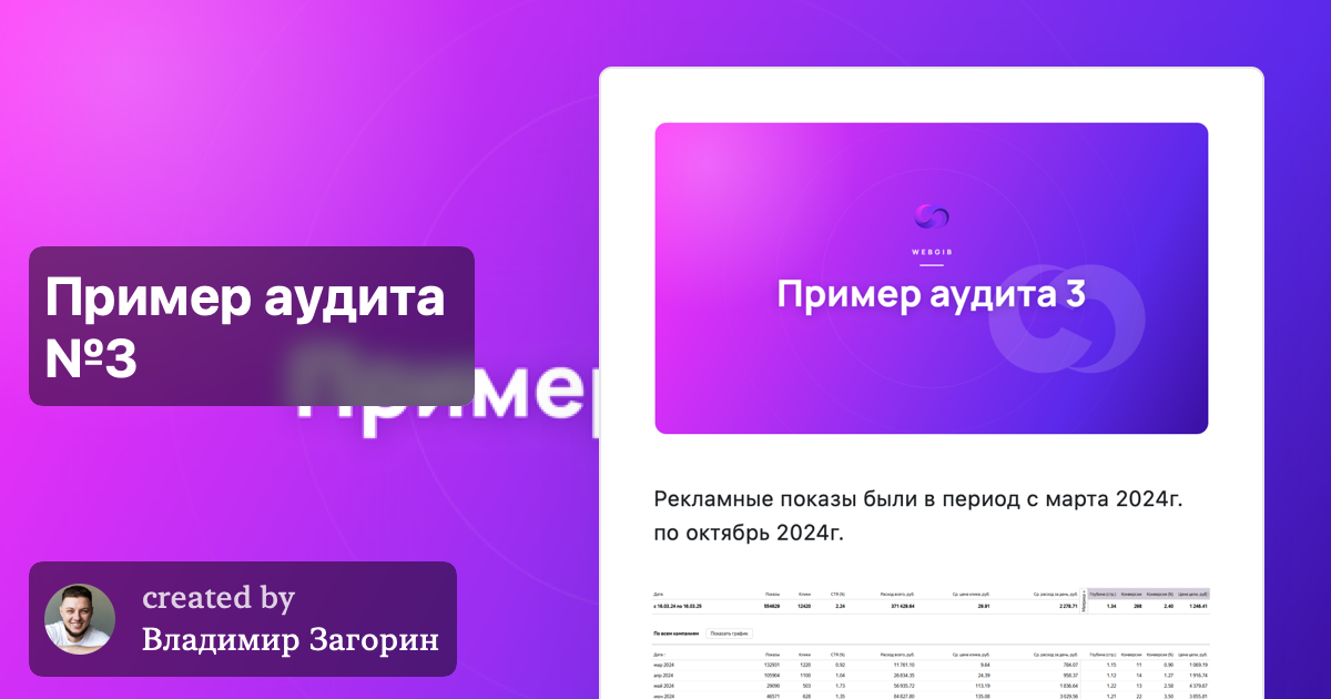 Аудит №3 — студия ремонта под ключ