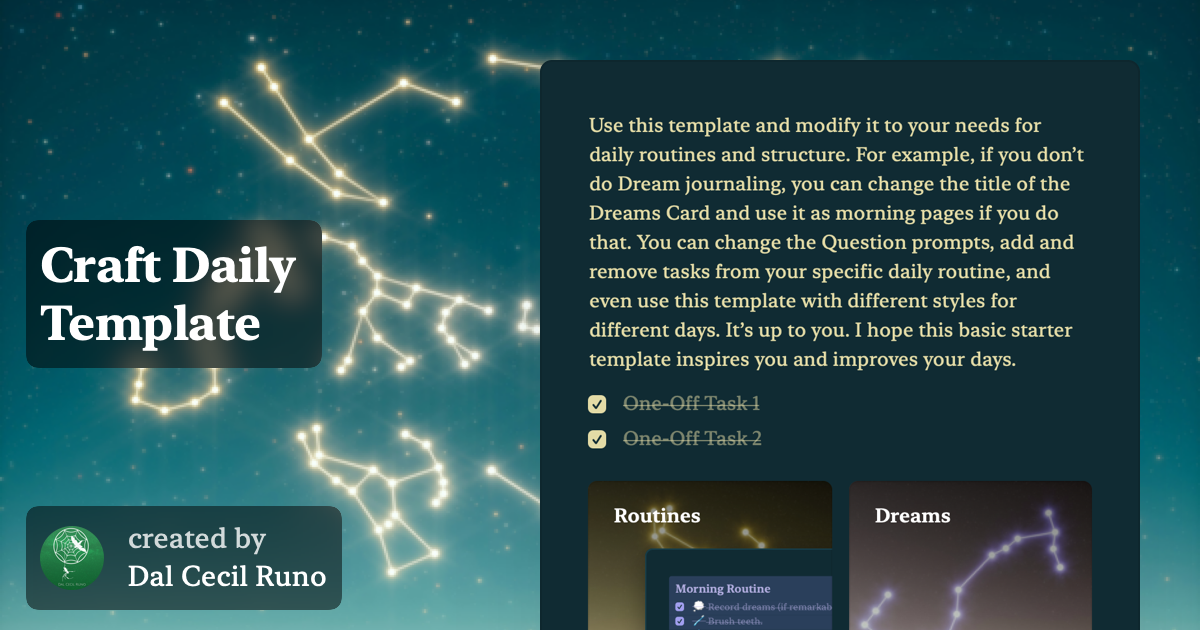 Craft Daily Template