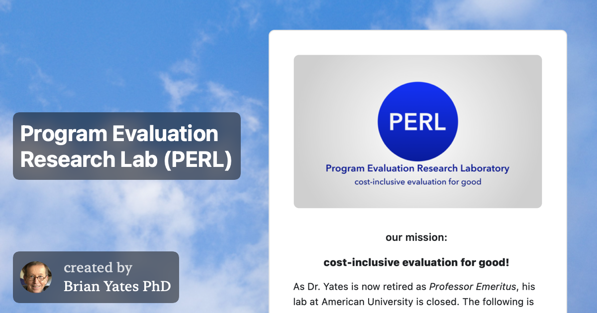 Program Evaluation Research Lab (PERL)