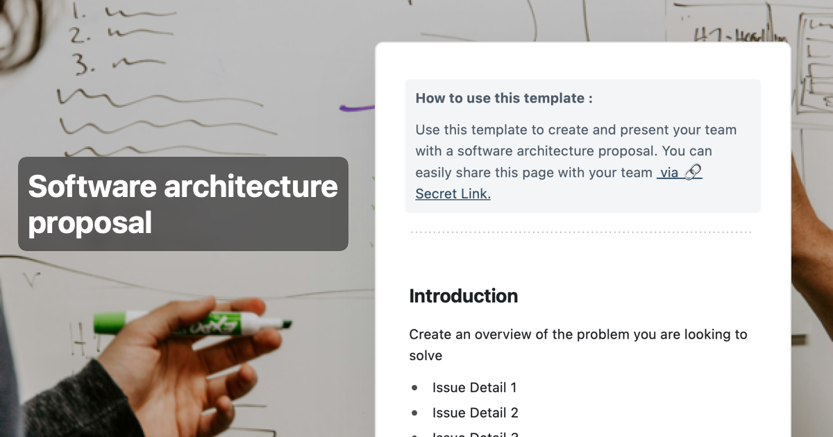 Software architecture proposal