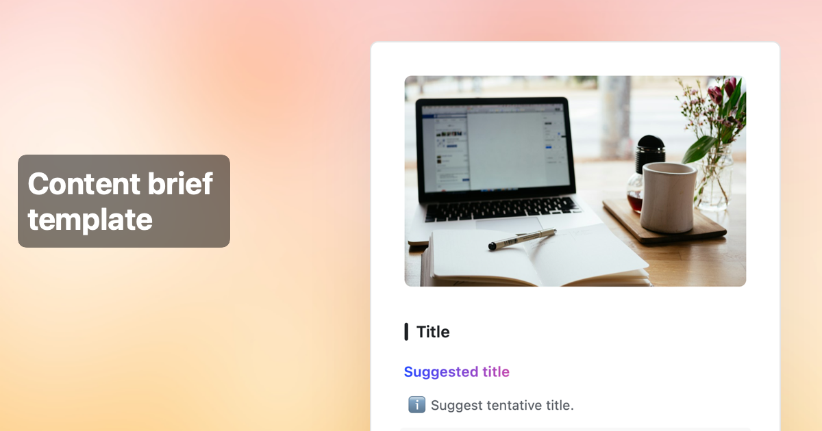 Content brief template