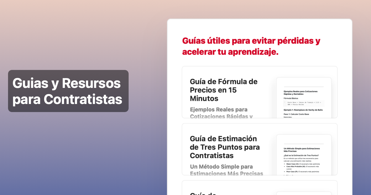 Guias y Resursos para Contratistas