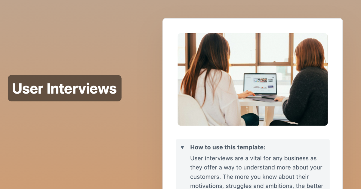 User Interviews