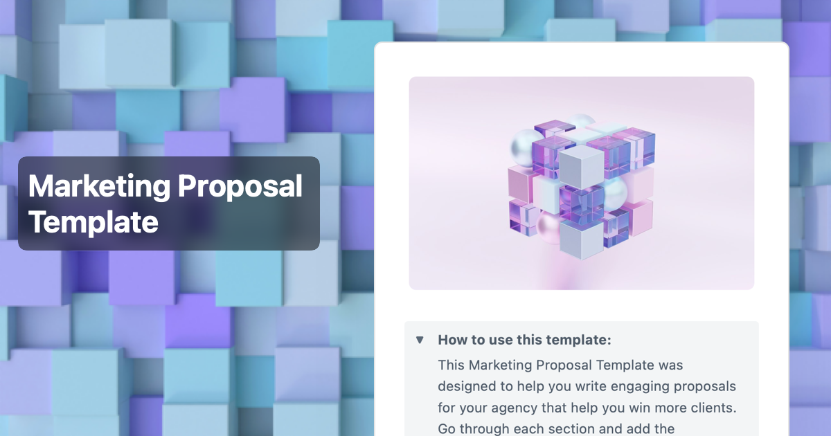 Marketing Proposal Template